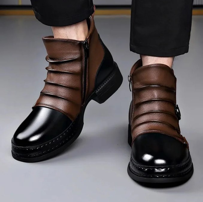 ⏳Nur für kurze Zeit 50 % Rabatt⏰ Herren-Ankle-Boots aus echtem Leder👞