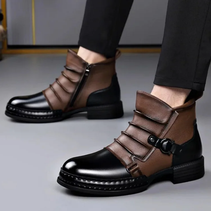 ⏳Nur für kurze Zeit 50 % Rabatt⏰ Herren-Ankle-Boots aus echtem Leder👞