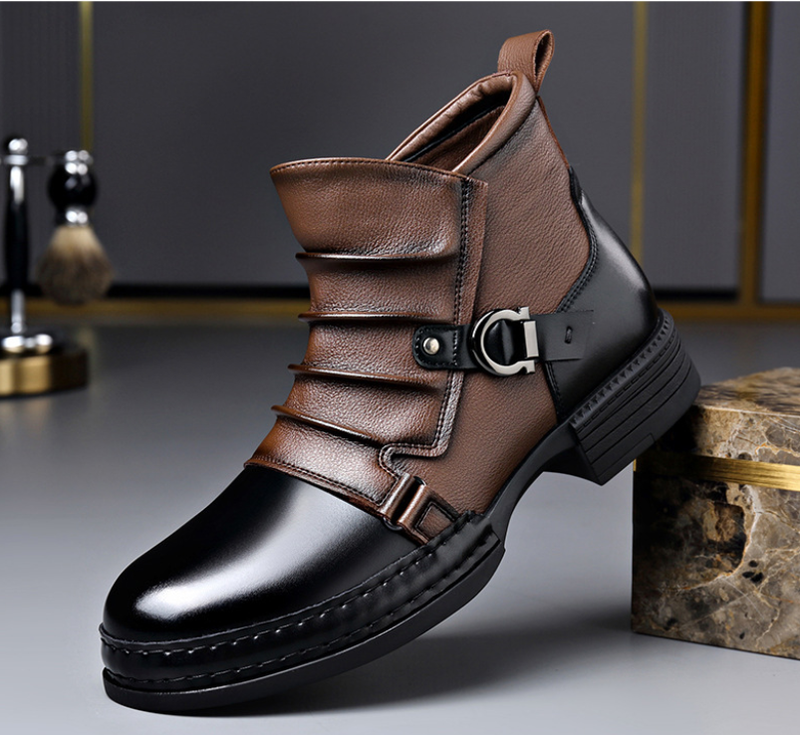 ⏳Nur für kurze Zeit 50 % Rabatt⏰ Herren-Ankle-Boots aus echtem Leder👞