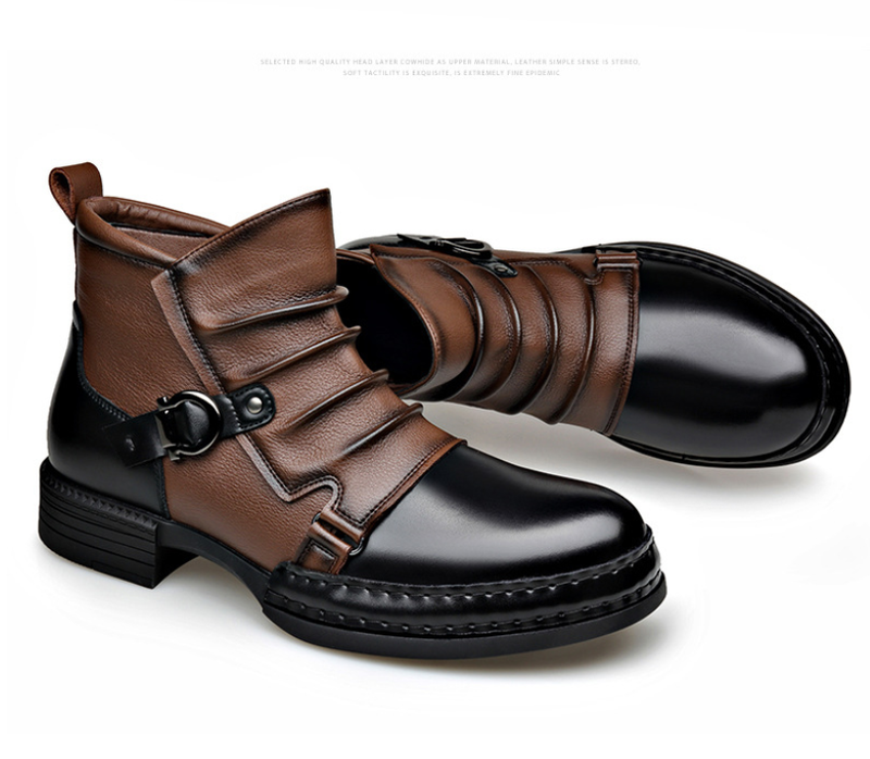 ⏳Nur für kurze Zeit 50 % Rabatt⏰ Herren-Ankle-Boots aus echtem Leder👞
