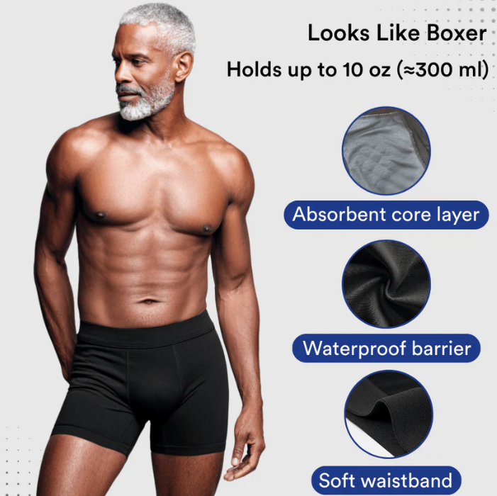 Ultra-saugfähige Boxershorts für Männer mit Inkontinenz