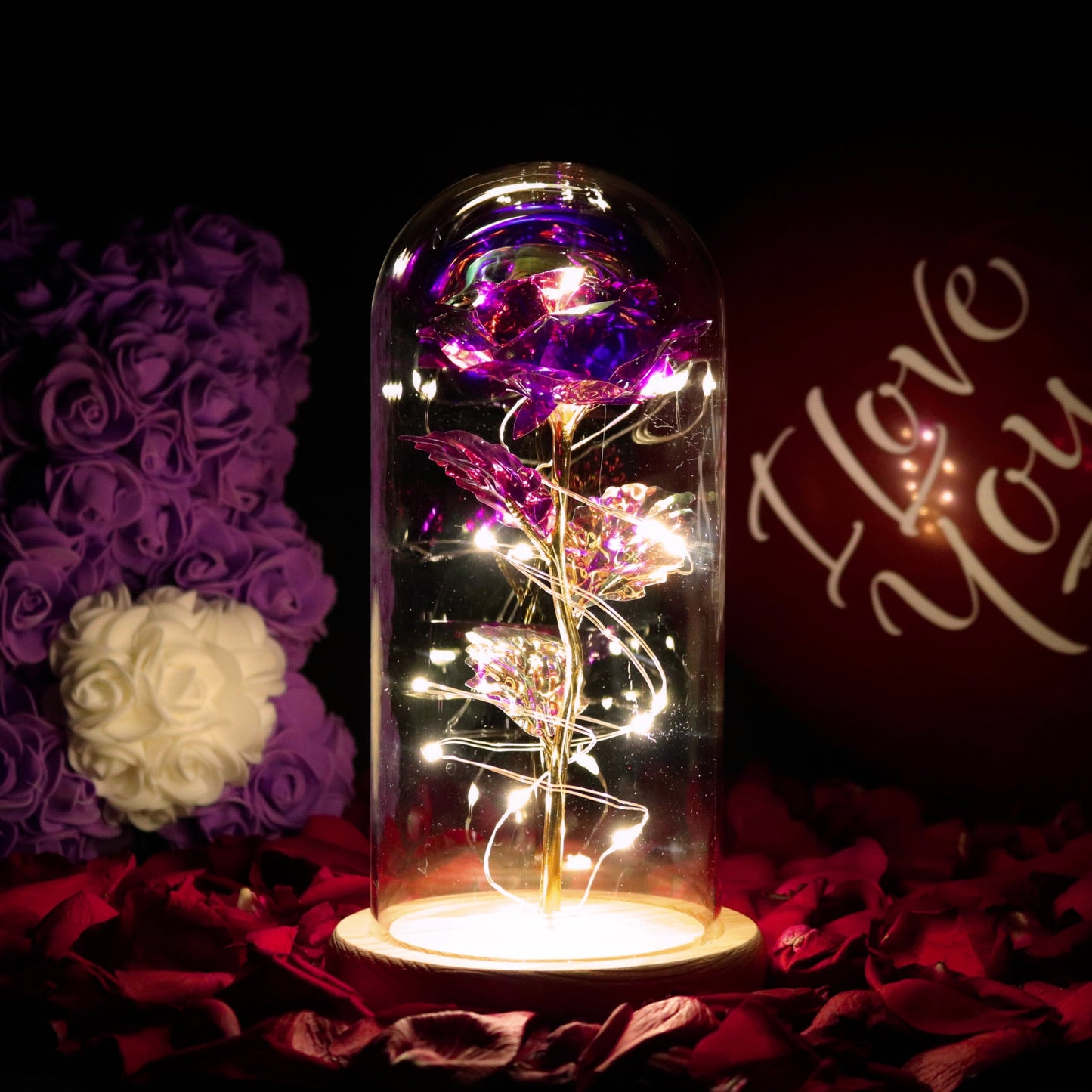 Verzauberte Glitzerrose®