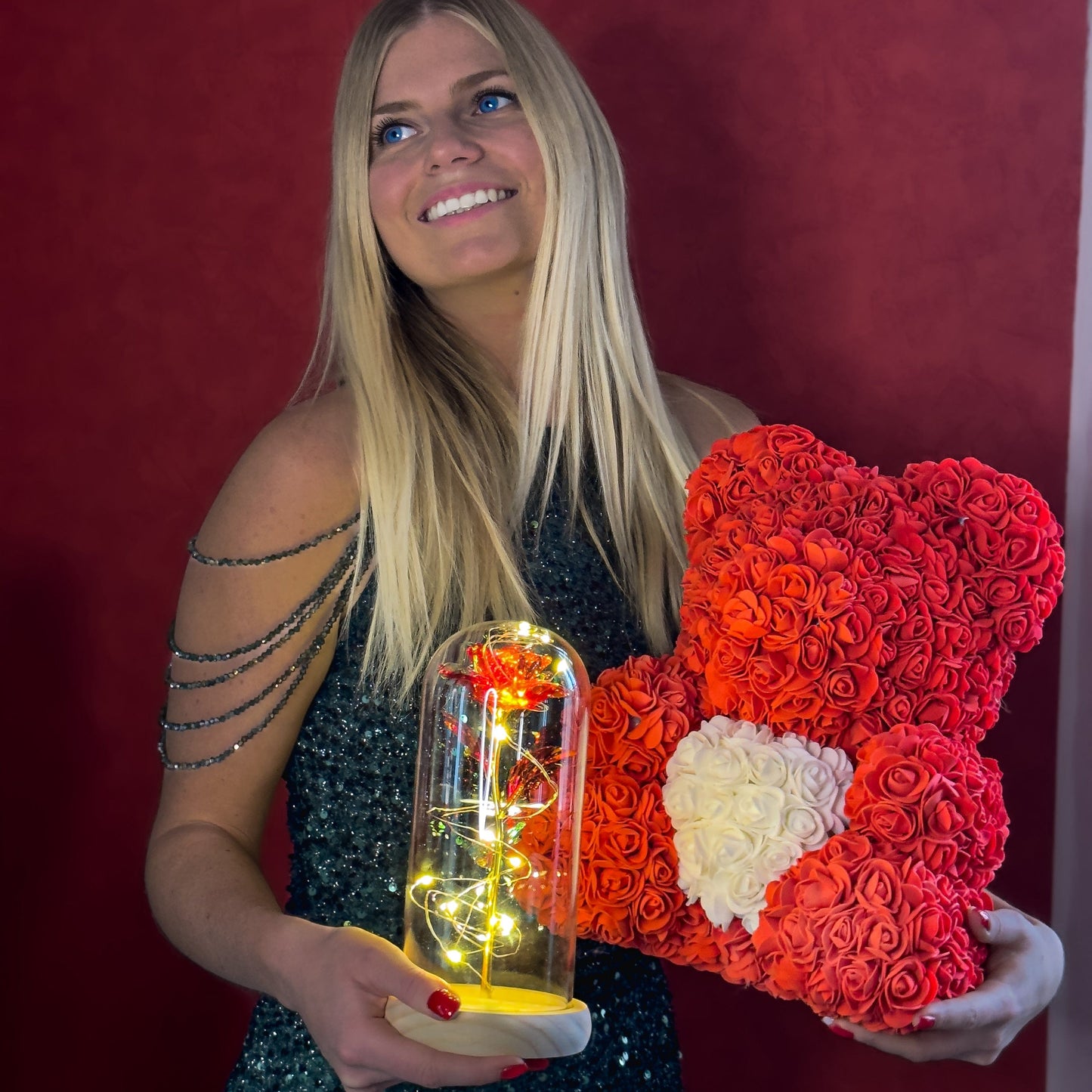 Verzauberte Glitzerrose®