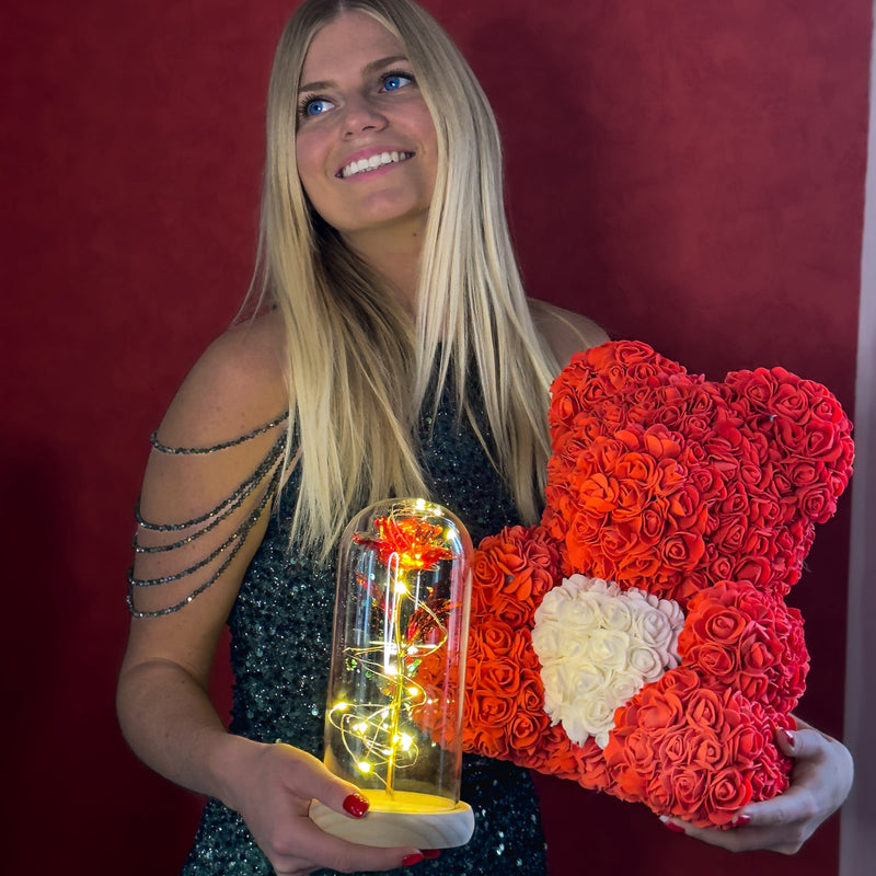 Verzauberte Glitzerrose®