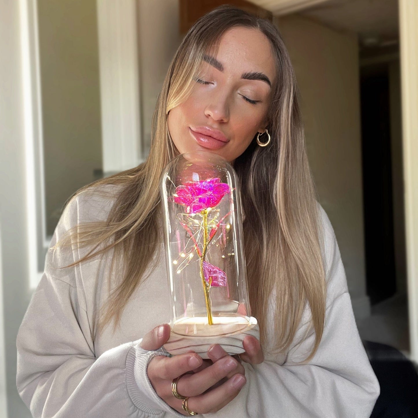 Verzauberte Glitzerrose®