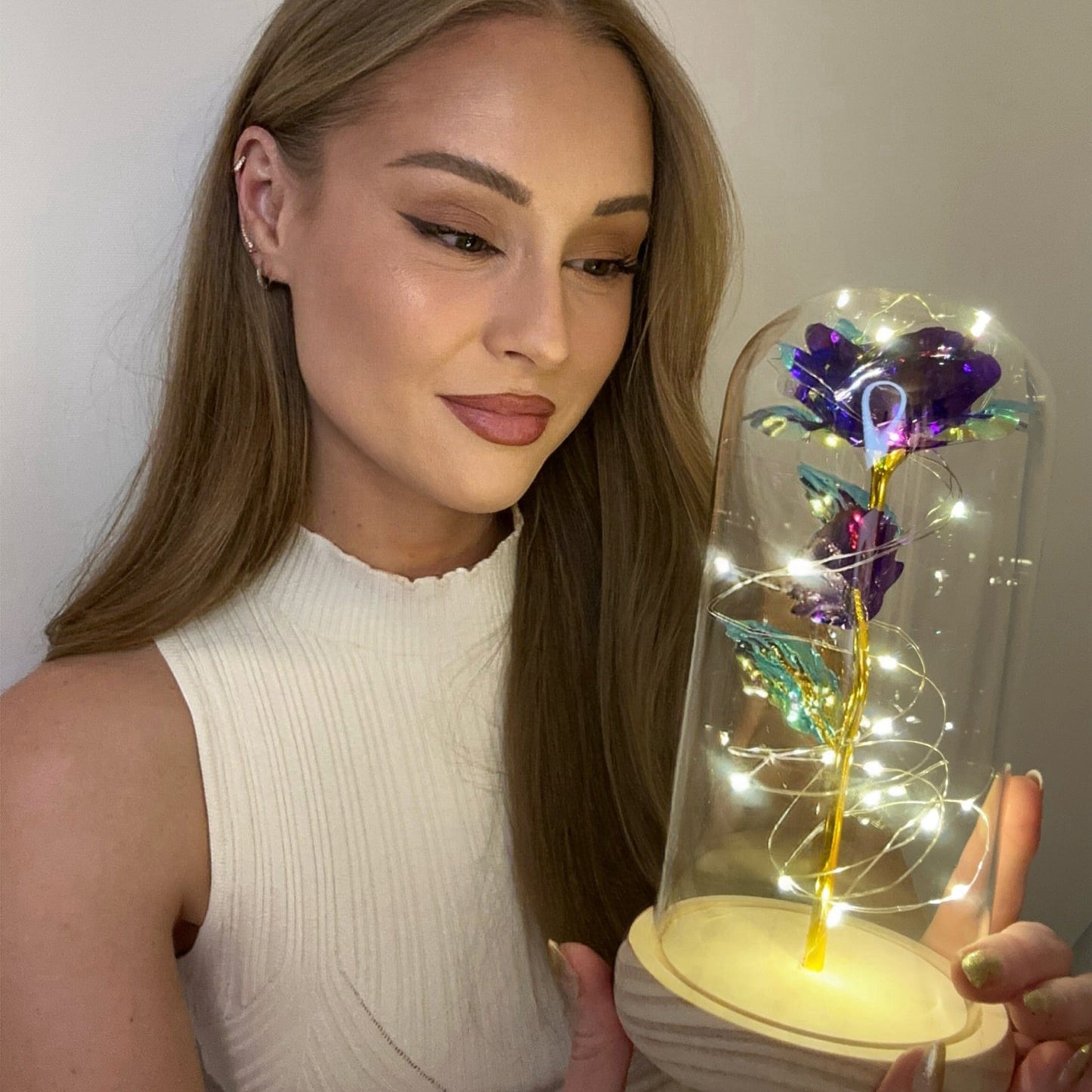 Verzauberte Glitzerrose®
