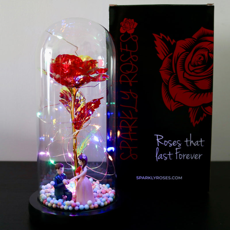 Verzauberte Glitzerrose®