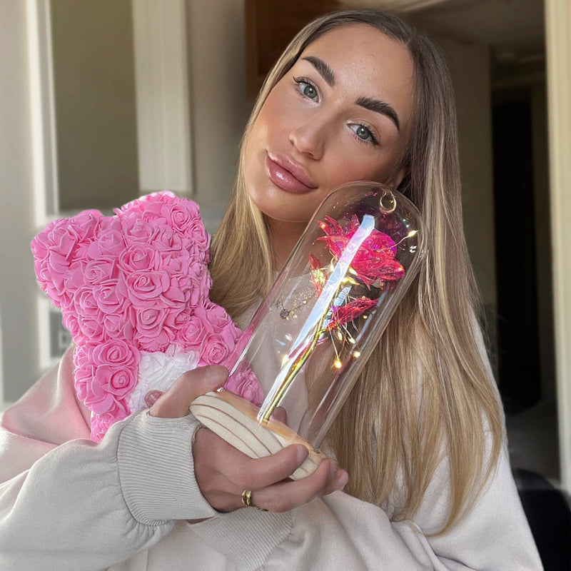 Verzauberte Glitzerrose®