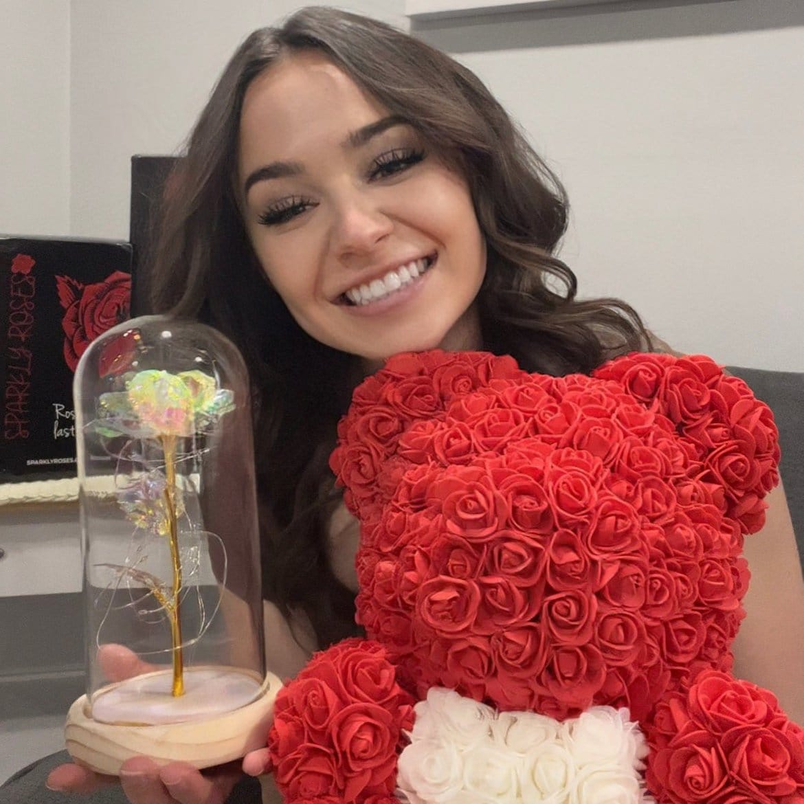 Verzauberte Glitzerrose®