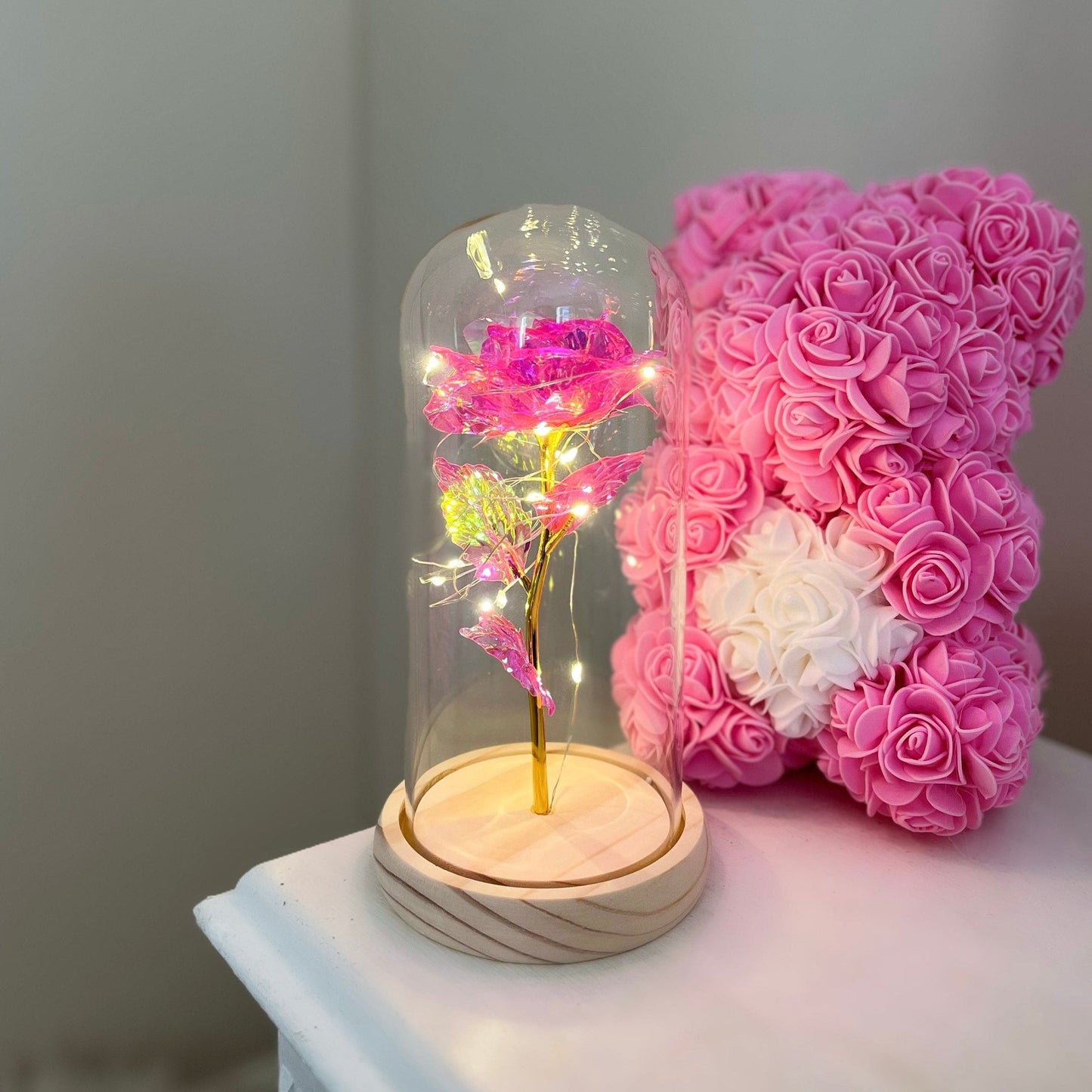 Verzauberte Glitzerrose®
