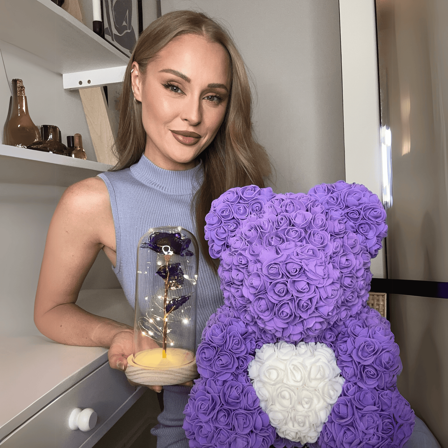 Verzauberte Glitzerrose®