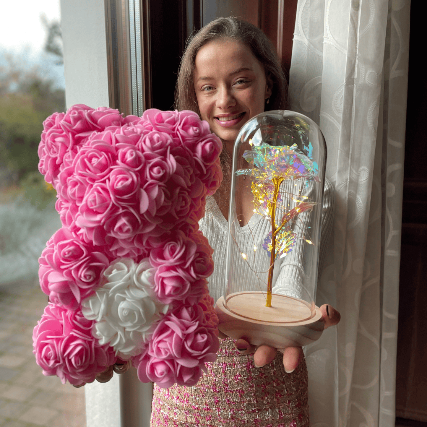 Verzauberte Glitzerrose®