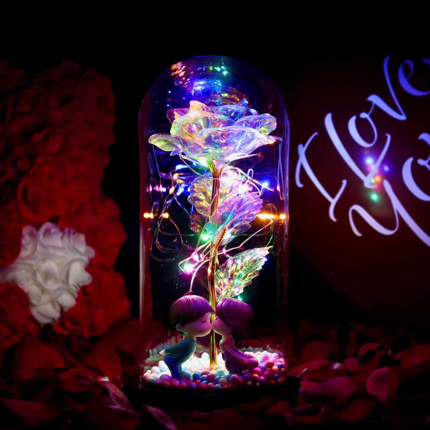 Verzauberte Glitzerrose®