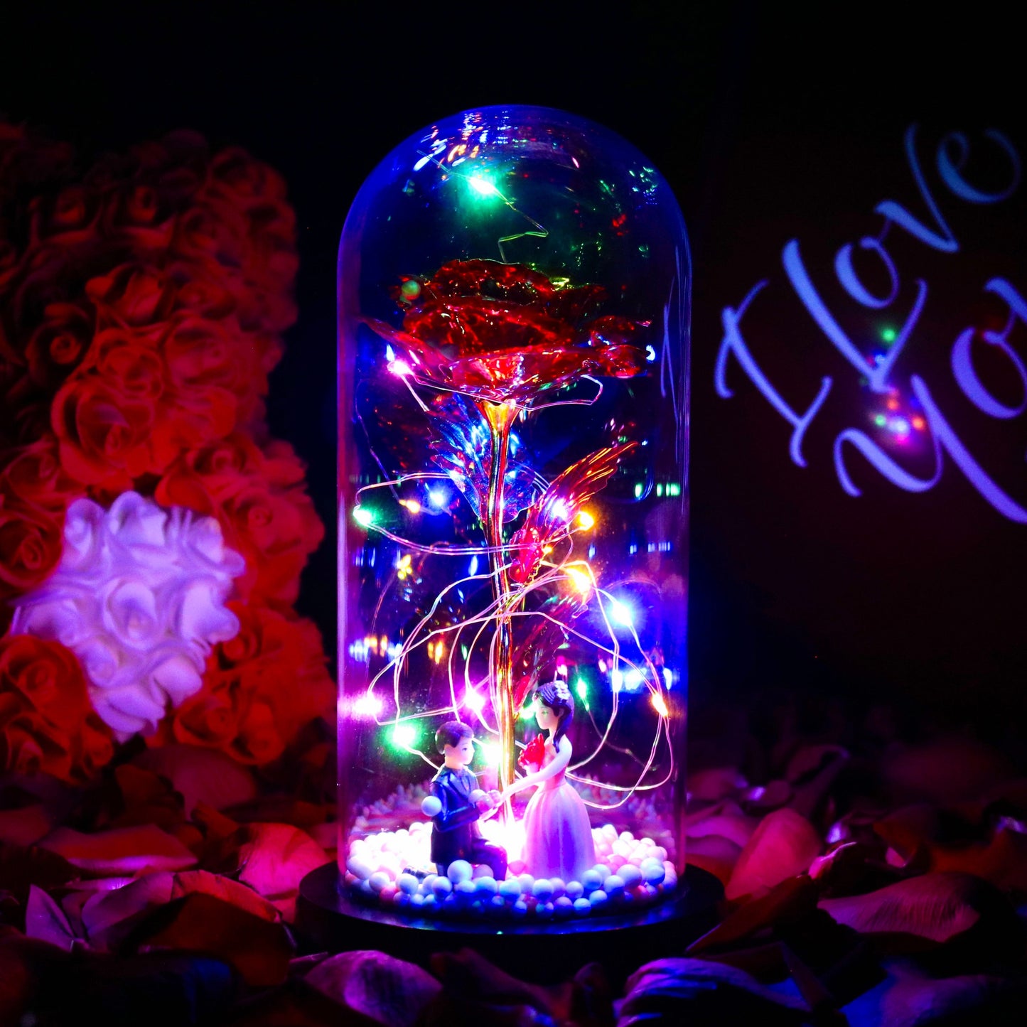 Verzauberte Glitzerrose®