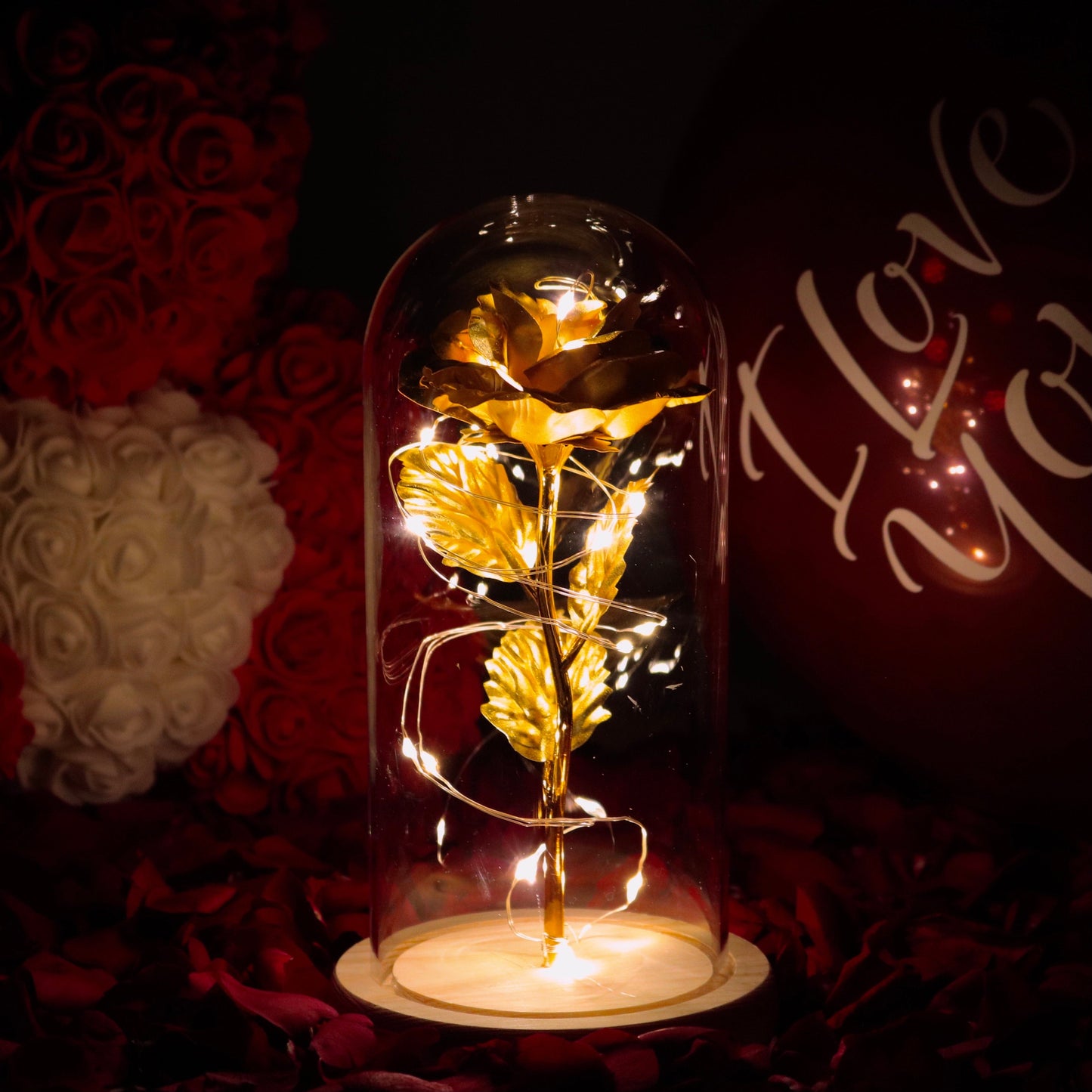 Verzauberte Glitzerrose®