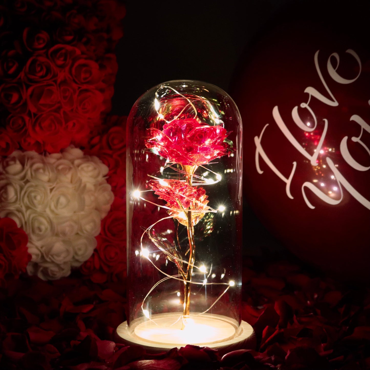Verzauberte Glitzerrose®