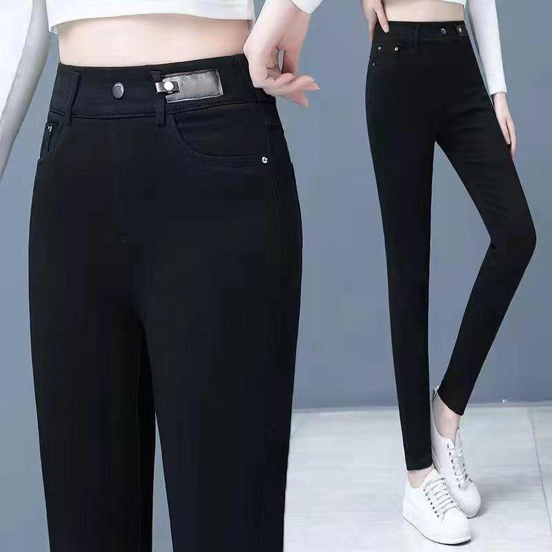 Jean skinny taille haute chaud Kuschelwohl® – Ultra extensible, toucher cachemire et véritable laine | 🎄 Grande vente de Noël