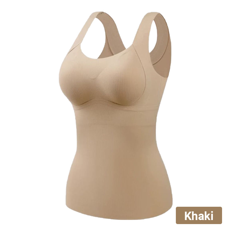 🎁Soldes saisonnières - 50 % de réduction🌸 Débardeurs thermiques femme avec soutien-gorge intégré