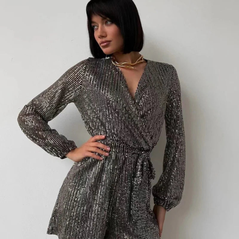 Combinaison à sequins – Élégante et stylée pour des soirées inoubliables 🌟