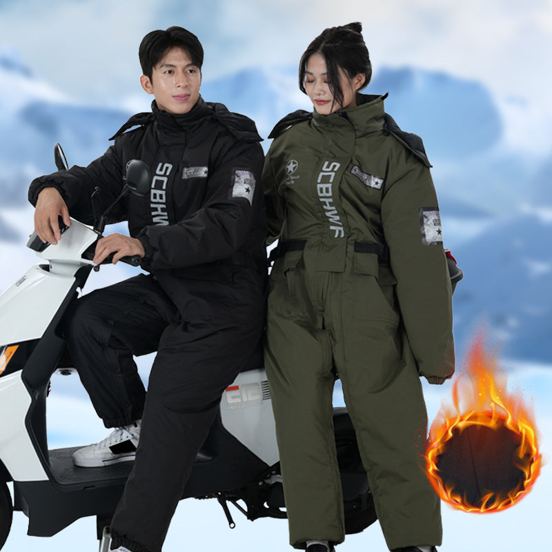 Winter-Outdoor-Ganzkörperanzug – Warm, winddicht & perfekt für Motorradfahrten! ❄️