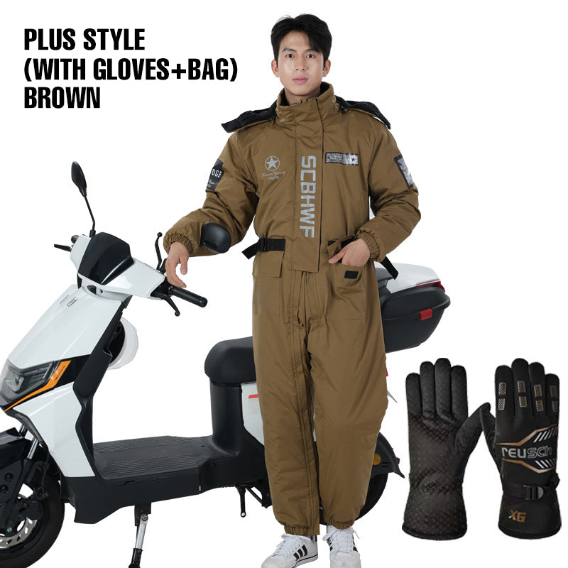 Winter-Outdoor-Ganzkörperanzug – Warm, winddicht & perfekt für Motorradfahrten! ❄️
