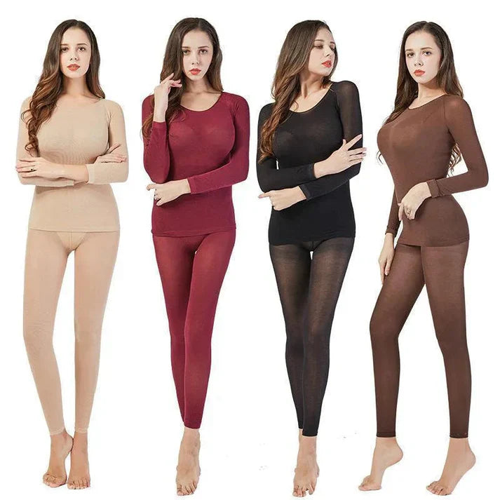 Sous-vêtements thermiques extensibles sans coutures – disponibles pour femmes et hommes 