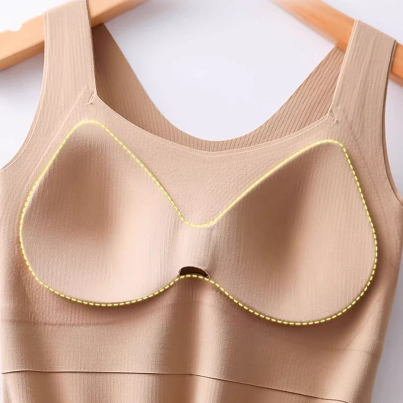 🎁Soldes saisonnières - 50 % de réduction🌸 Débardeurs thermiques femme avec soutien-gorge intégré