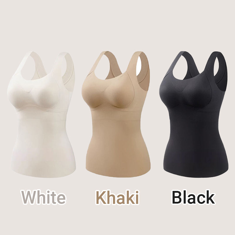 🎁Soldes saisonnières - 50 % de réduction🌸 Débardeurs thermiques femme avec soutien-gorge intégré