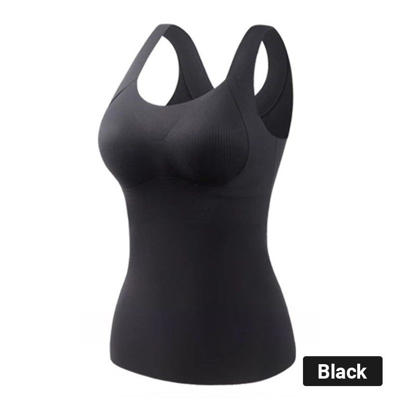 🎁Soldes saisonnières - 50 % de réduction🌸 Débardeurs thermiques femme avec soutien-gorge intégré