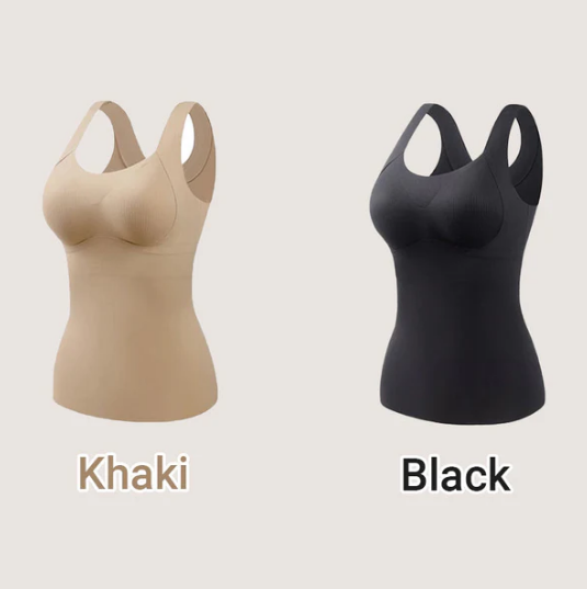 🎁Soldes saisonnières - 50 % de réduction🌸 Débardeurs thermiques femme avec soutien-gorge intégré