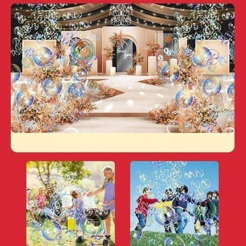 🎆 50% RABATT! ✨ Feuerwerk-Seifenblasenmaschine – mit Lichtern & Musik, Automatisch & Riesiger Blasenspaß 🎉