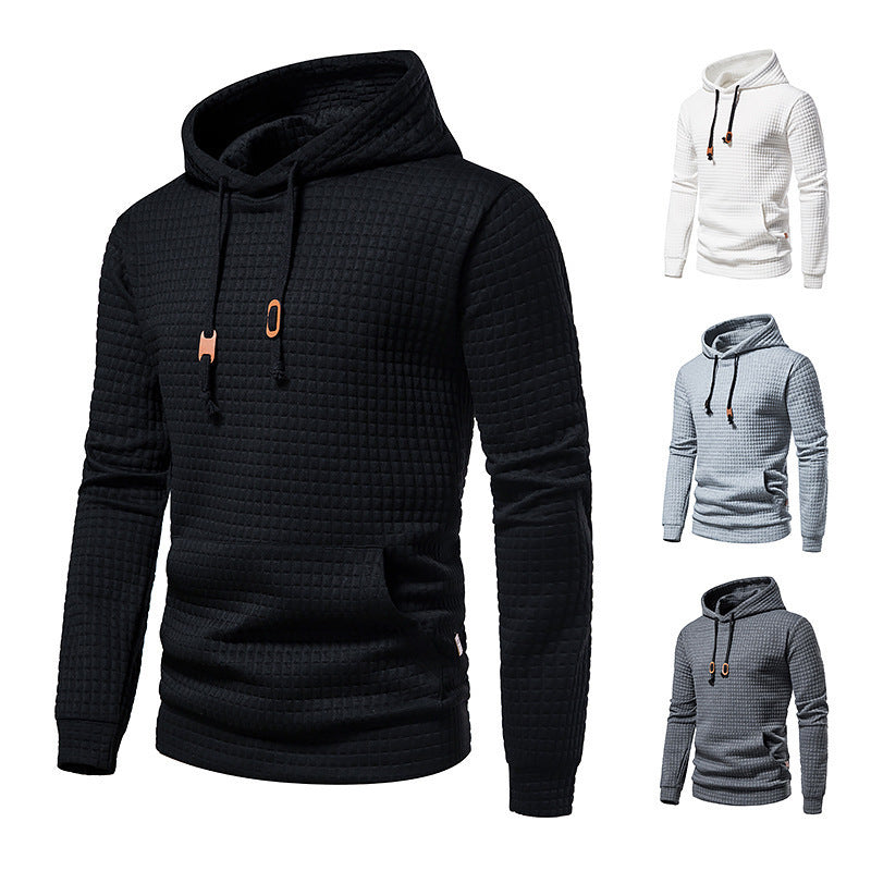 Sweat à capuche gaufré pour homme
