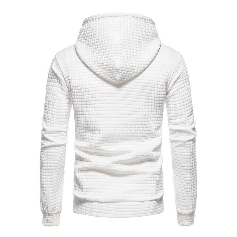 Sweat à capuche gaufré pour homme