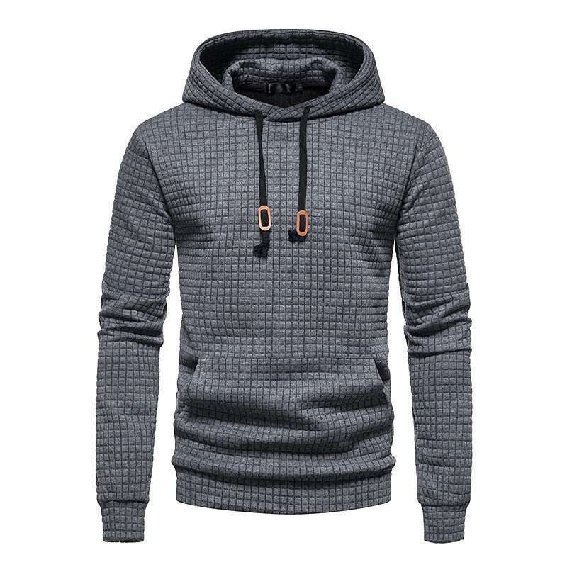 Sweat à capuche gaufré pour homme
