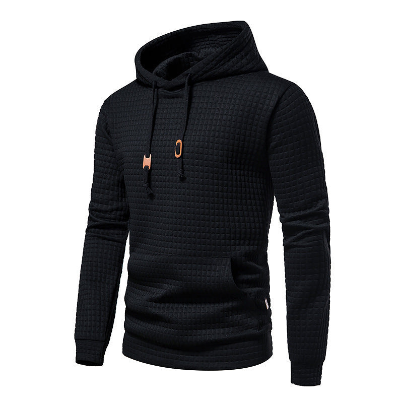 Sweat à capuche gaufré pour homme