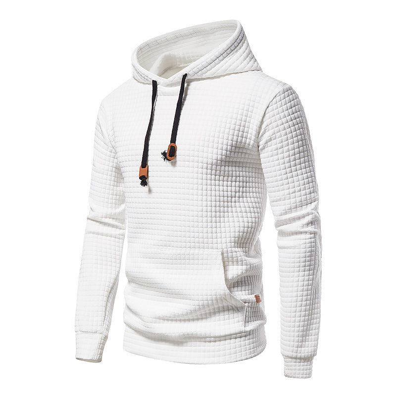 Sweat à capuche gaufré pour homme