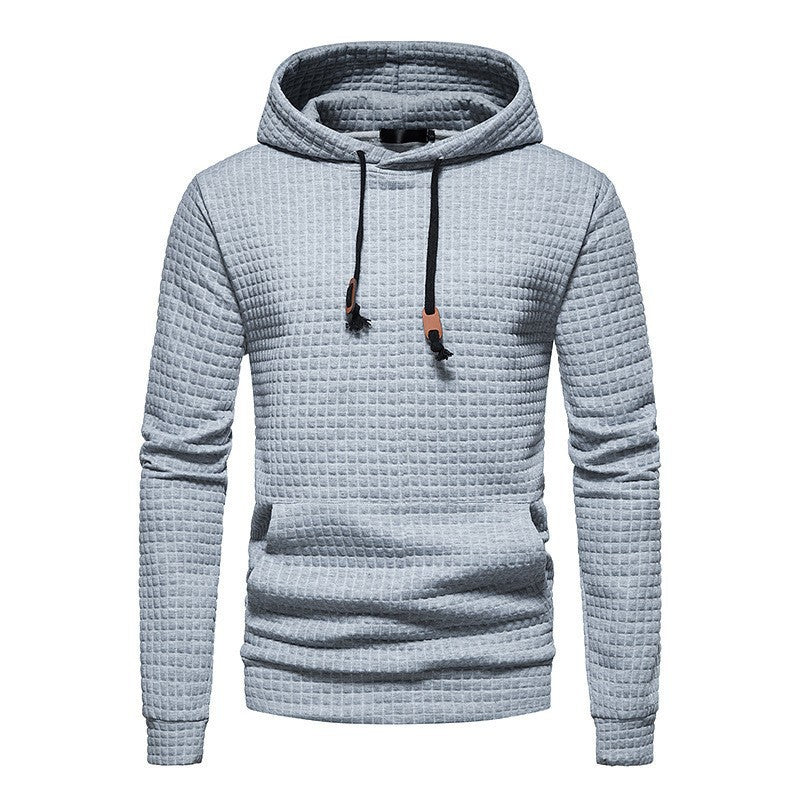 Sweat à capuche gaufré pour homme