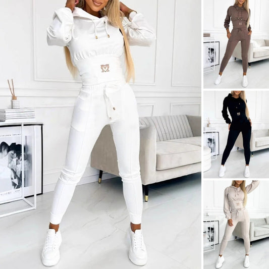 2-Teiliges Kapuzen-Sportanzug Set für Damen – Stylisch & Bequem für Jede Gelegenheit 🎉 | Weihnachtsaktion: 50% Rabatt! 🎄