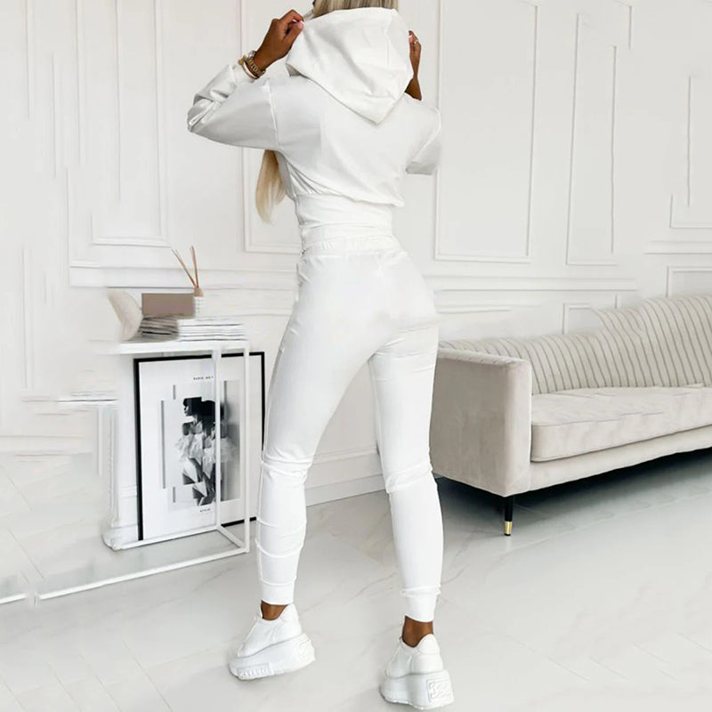 Ensemble de survêtement à capuche 2 pièces pour femme – Élégant et confortable en toutes occasions 🎉 | Soldes de Noël : 50 % de réduction ! 🎄