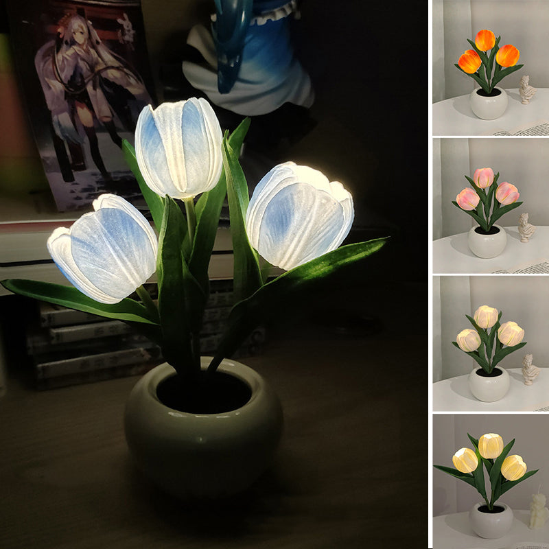 LED-Tulpen-Nachtlicht, Tischlampe 🌷✨ 2 kaufen, versandkostenfre
