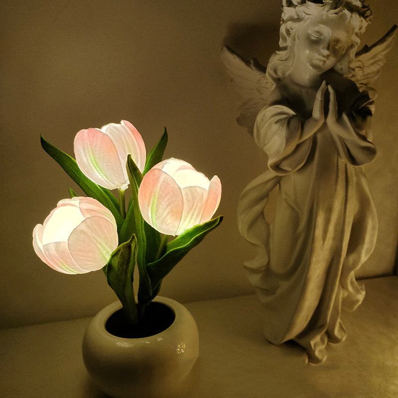 LED-Tulpen-Nachtlicht, Tischlampe 🌷✨ 2 kaufen, versandkostenfre