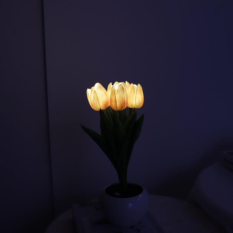 LED-Tulpen-Nachtlicht, Tischlampe 🌷✨ 2 kaufen, versandkostenfre