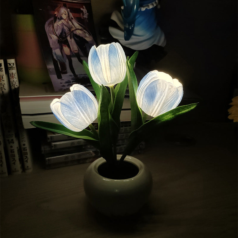 LED-Tulpen-Nachtlicht, Tischlampe 🌷✨ 2 kaufen, versandkostenfre