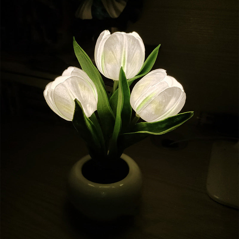 LED-Tulpen-Nachtlicht, Tischlampe 🌷✨ 2 kaufen, versandkostenfre