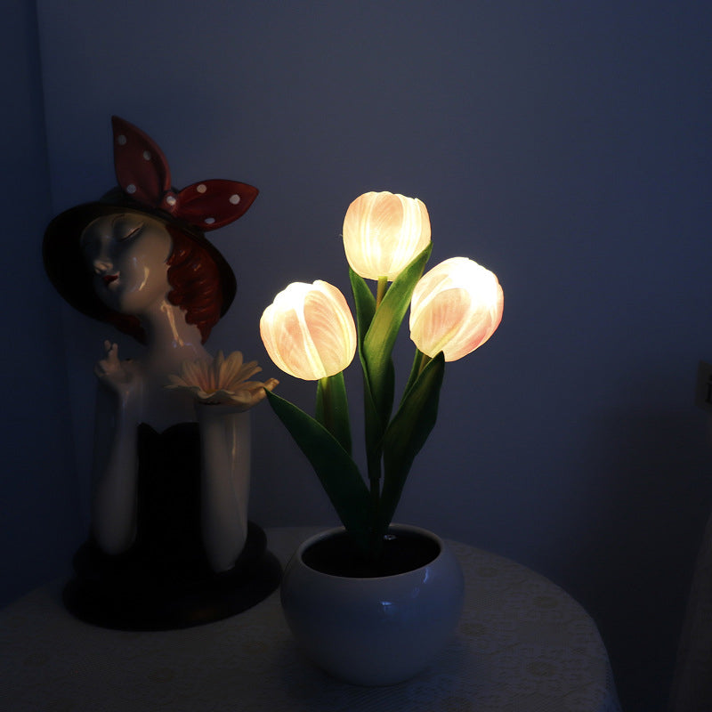 LED-Tulpen-Nachtlicht, Tischlampe 🌷✨ 2 kaufen, versandkostenfre