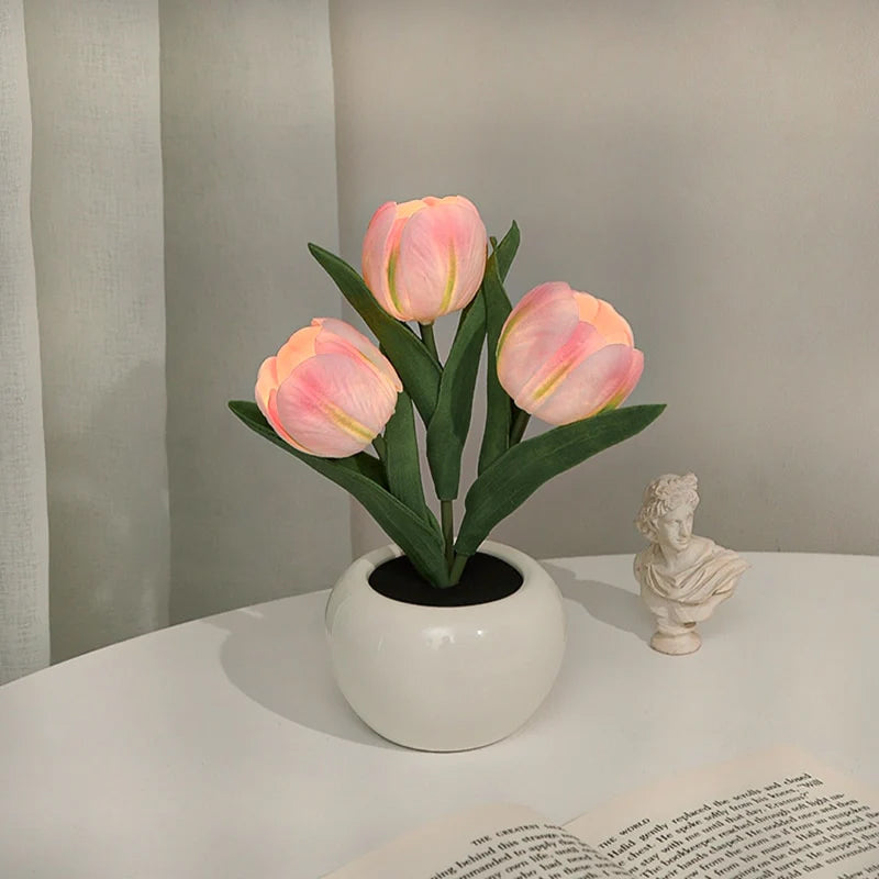 LED-Tulpen-Nachtlicht, Tischlampe 🌷✨ 2 kaufen, versandkostenfre