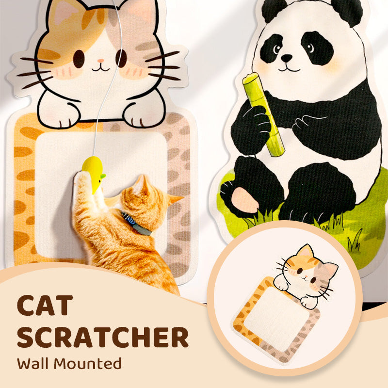 🐱🖼️ Arbre à chat mural sans perçage – Laine feutrée durable, jouets intégrés et gain de place (Idéal pour les chats qui aiment faire leurs griffes !)