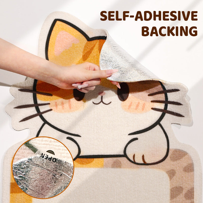 🐱🖼️ Arbre à chat mural sans perçage – Laine feutrée durable, jouets intégrés et gain de place (Idéal pour les chats qui aiment faire leurs griffes !)