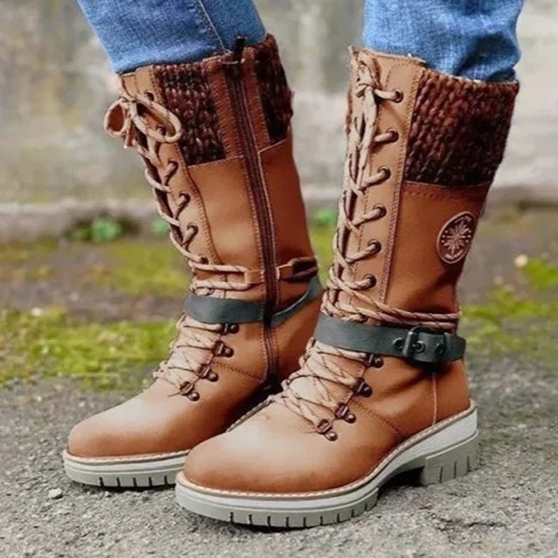 👢 60% RABATT! ❄️ Wasserdichte Knie-Schneestiefel – Warm, Rutschfest & Langlebig – Perfekt für Outdoor 🧤