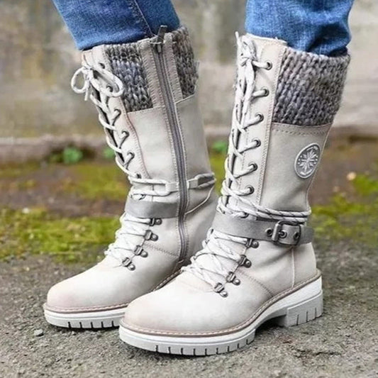 👢 60% RABATT! ❄️ Wasserdichte Knie-Schneestiefel – Warm, Rutschfest & Langlebig – Perfekt für Outdoor 🧤